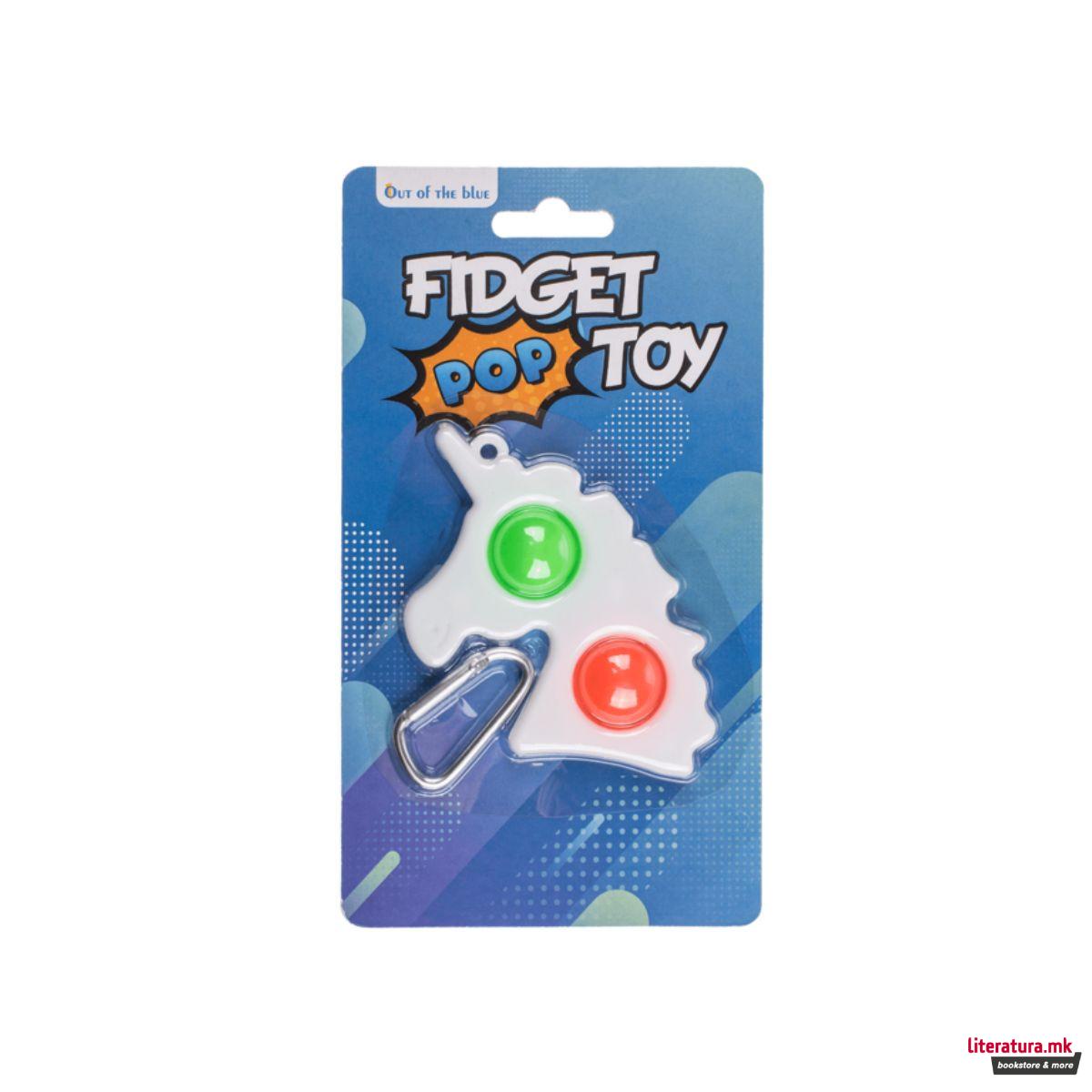 Метален приврзок, Fidget Pop Unicorn 