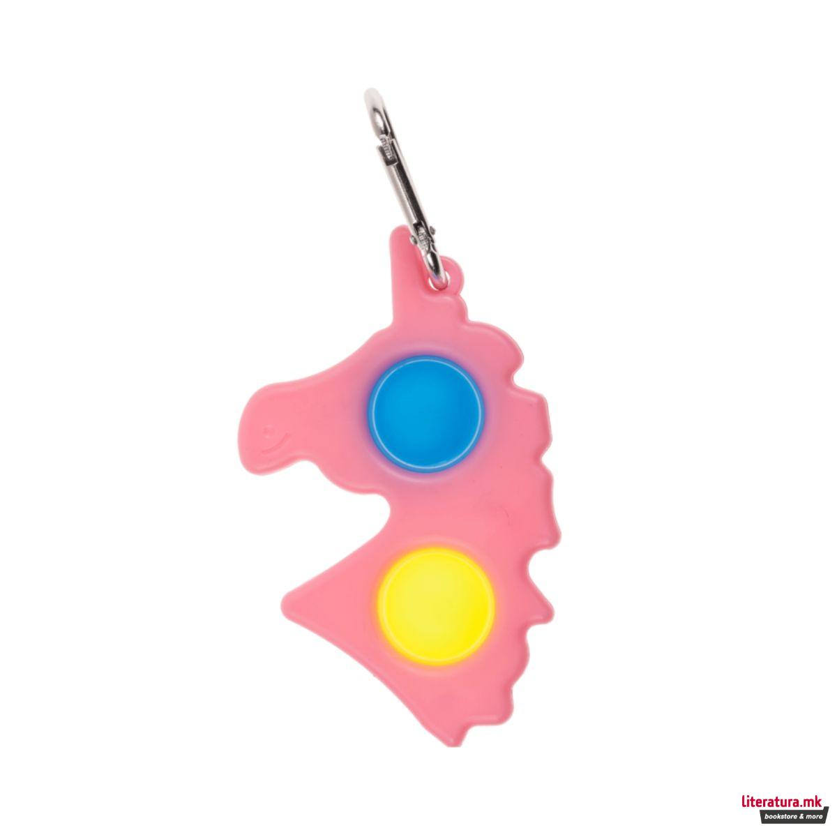 Метален приврзок, Fidget Pop Unicorn 