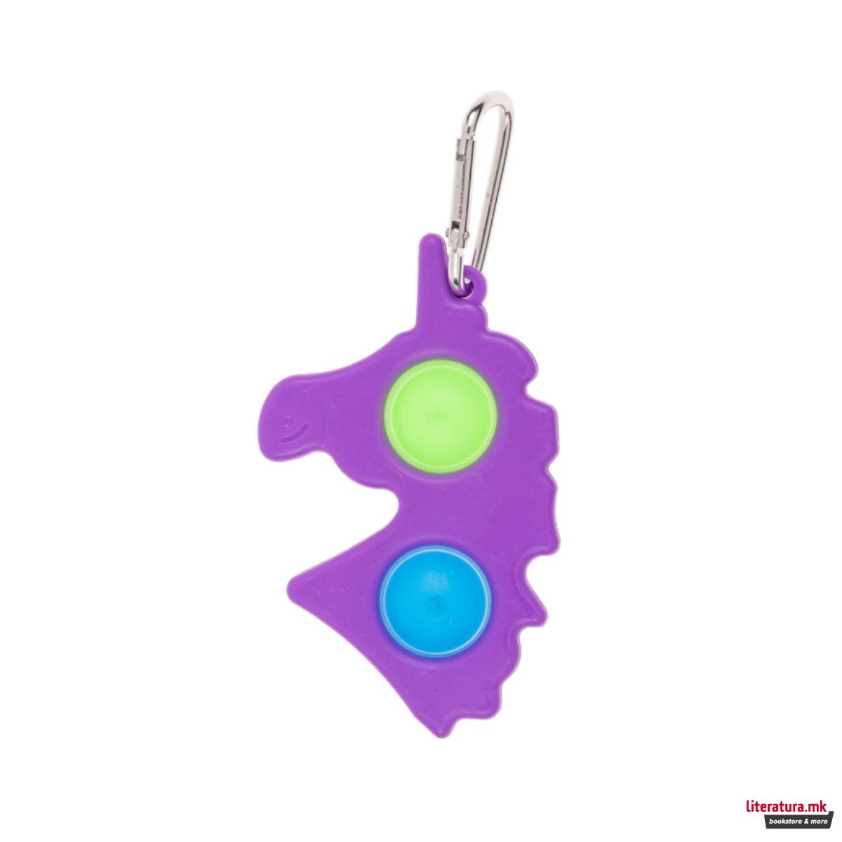 Метален приврзок, Fidget Pop Unicorn 
