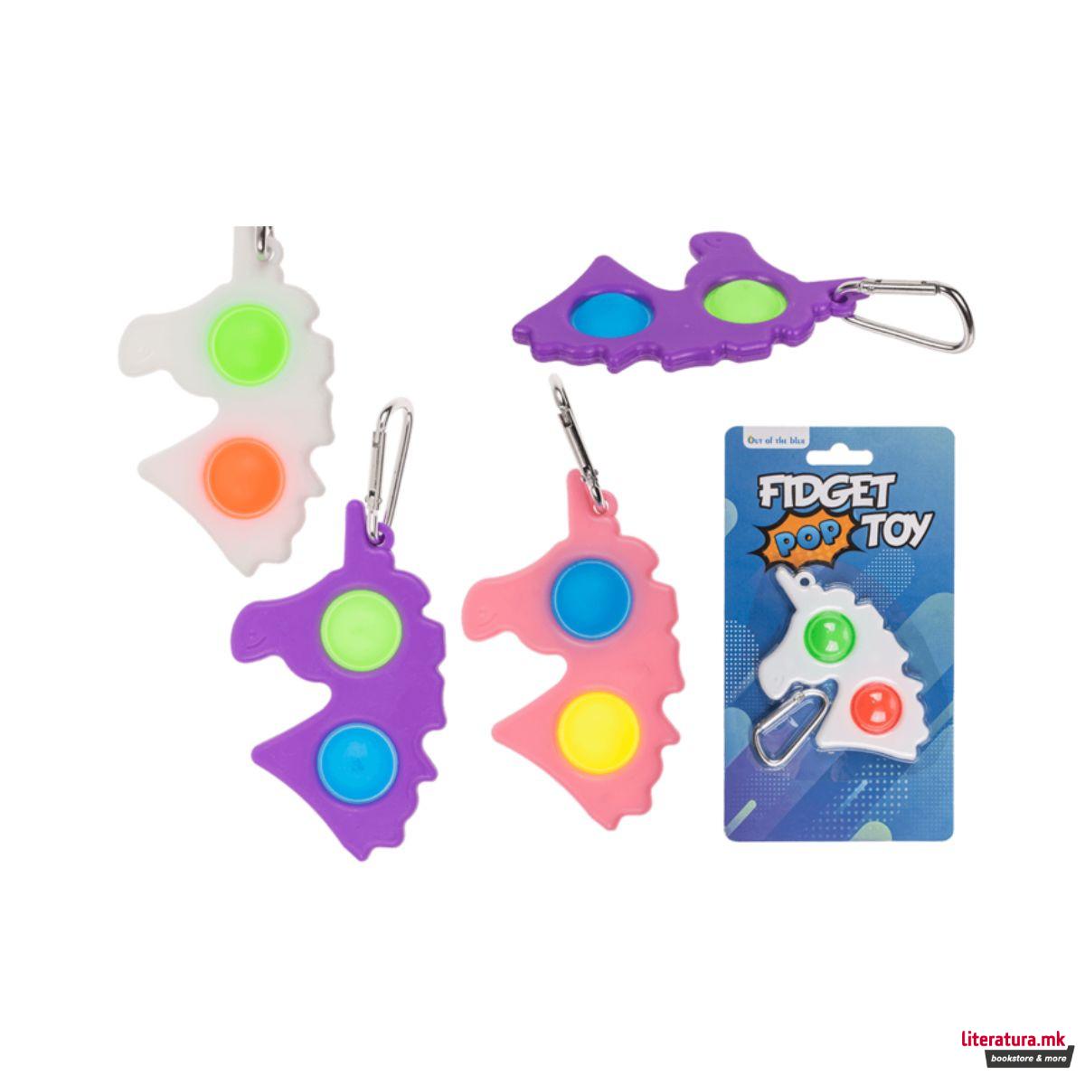 Метален приврзок, Fidget Pop Unicorn 