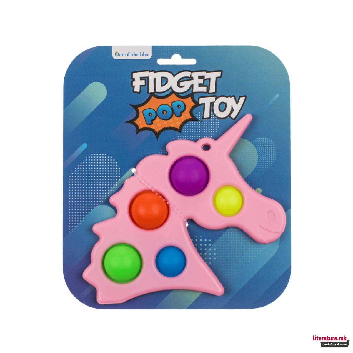Метален приврзок, Fidget Pop Unicorn 2 