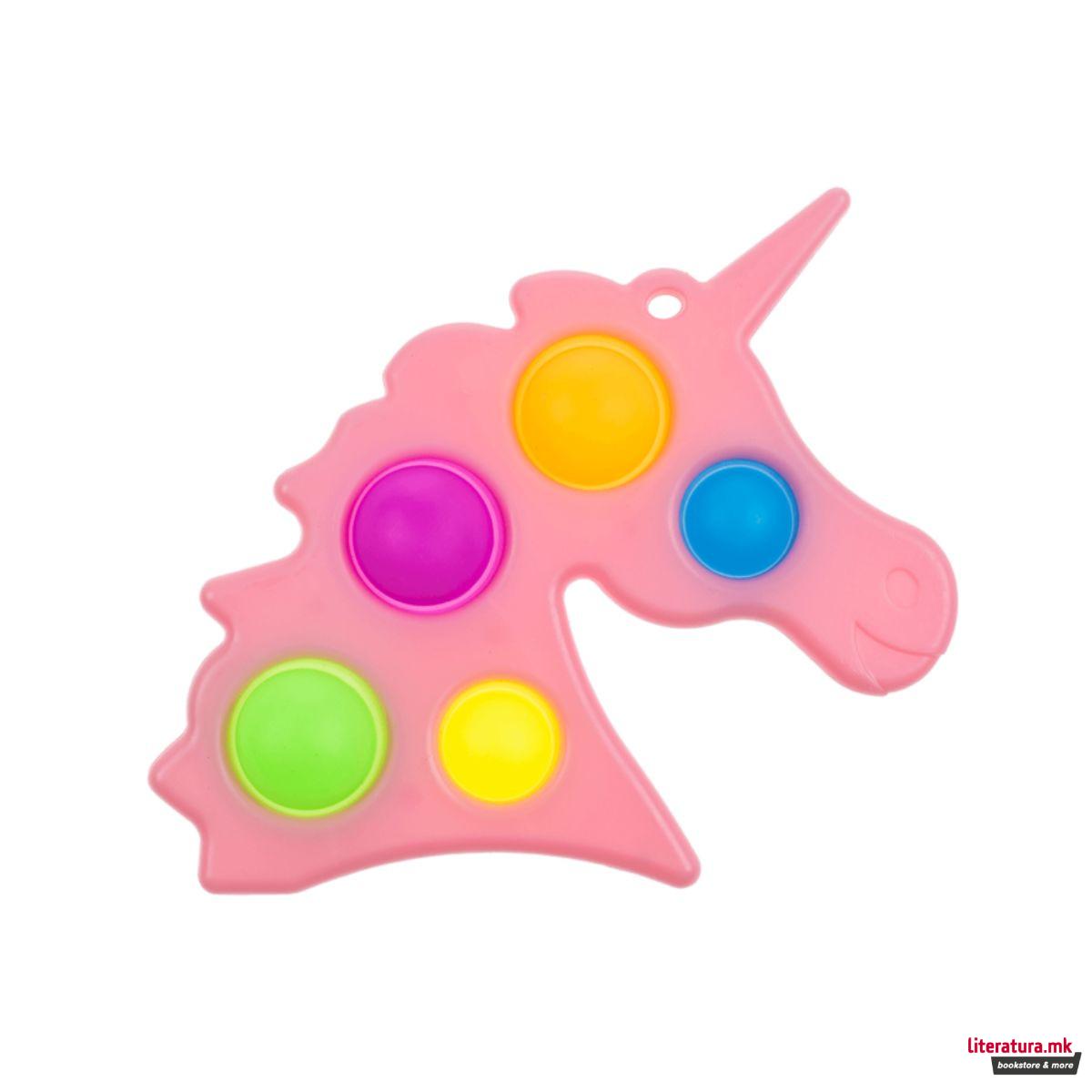 Метален приврзок, Fidget Pop Unicorn 2 
