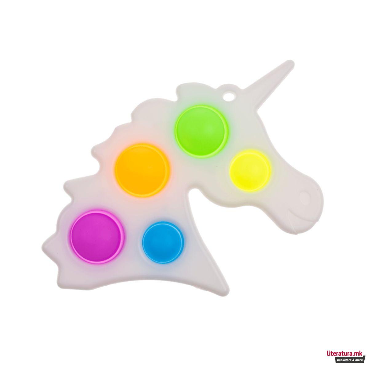 Метален приврзок, Fidget Pop Unicorn 2 