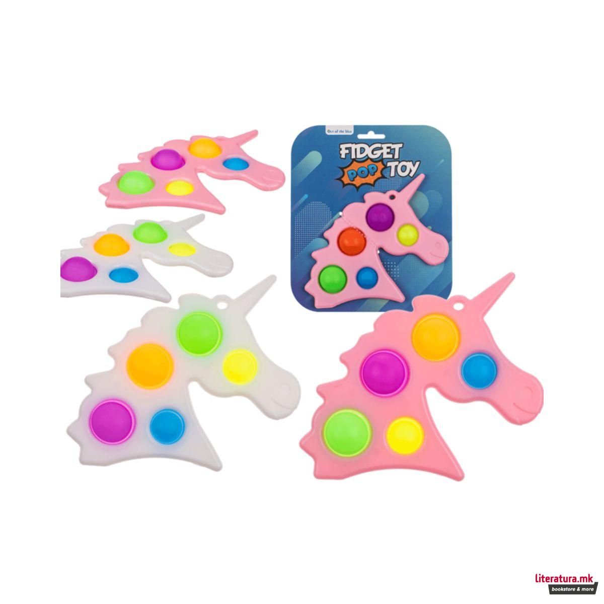 Метален приврзок, Fidget Pop Unicorn 2 