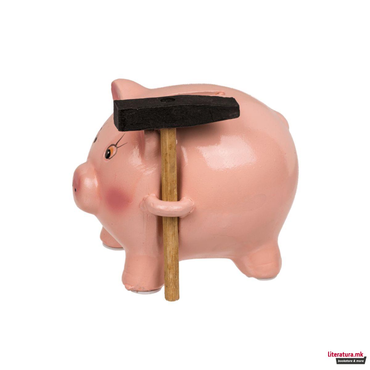 Касичка за пари со чеканче - Прасе 