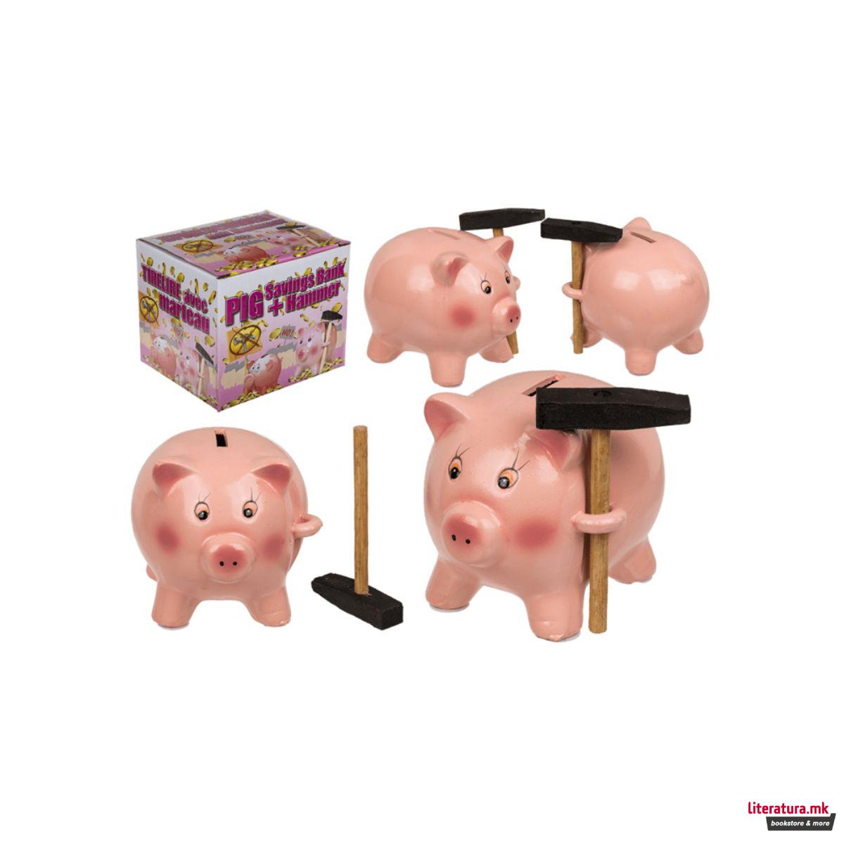 Касичка за пари со чеканче - Прасе 