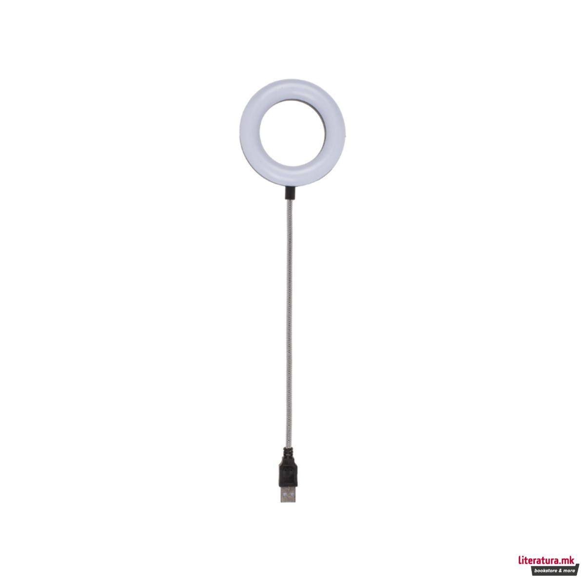 USB LED прстен, 3 интензитети 
