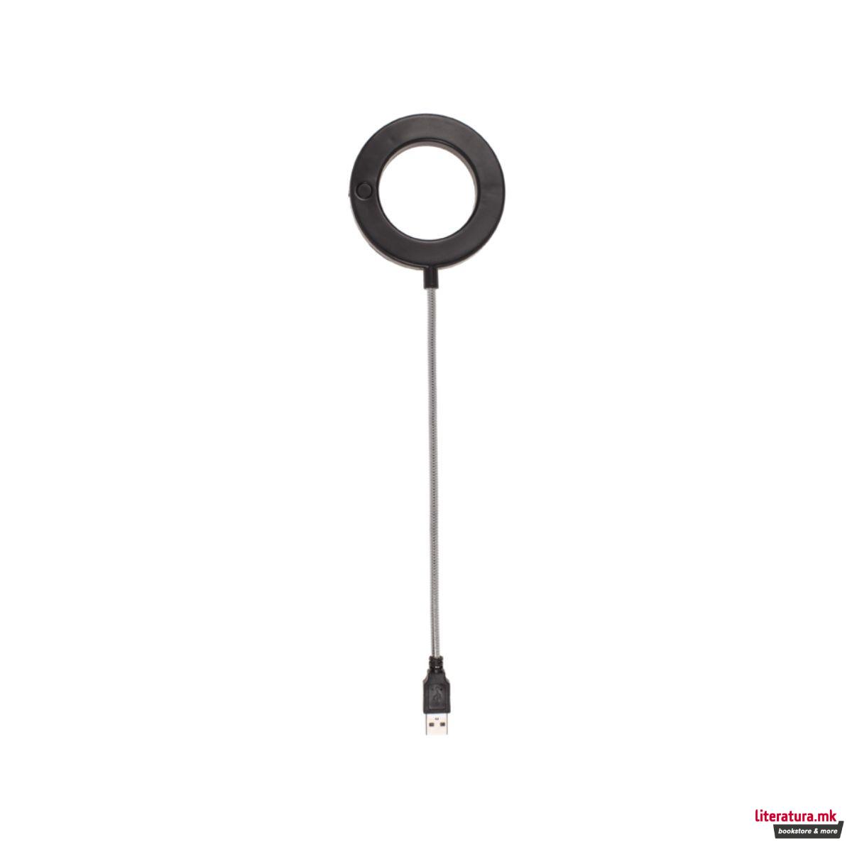 USB LED прстен, 3 интензитети 