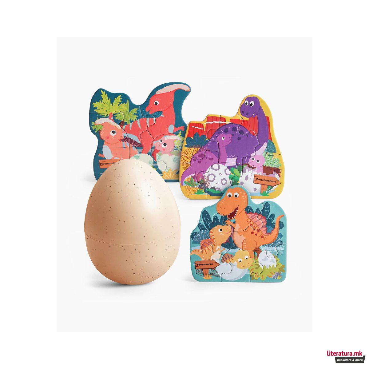 Сет дрвени сложувалки - Диносауруси 