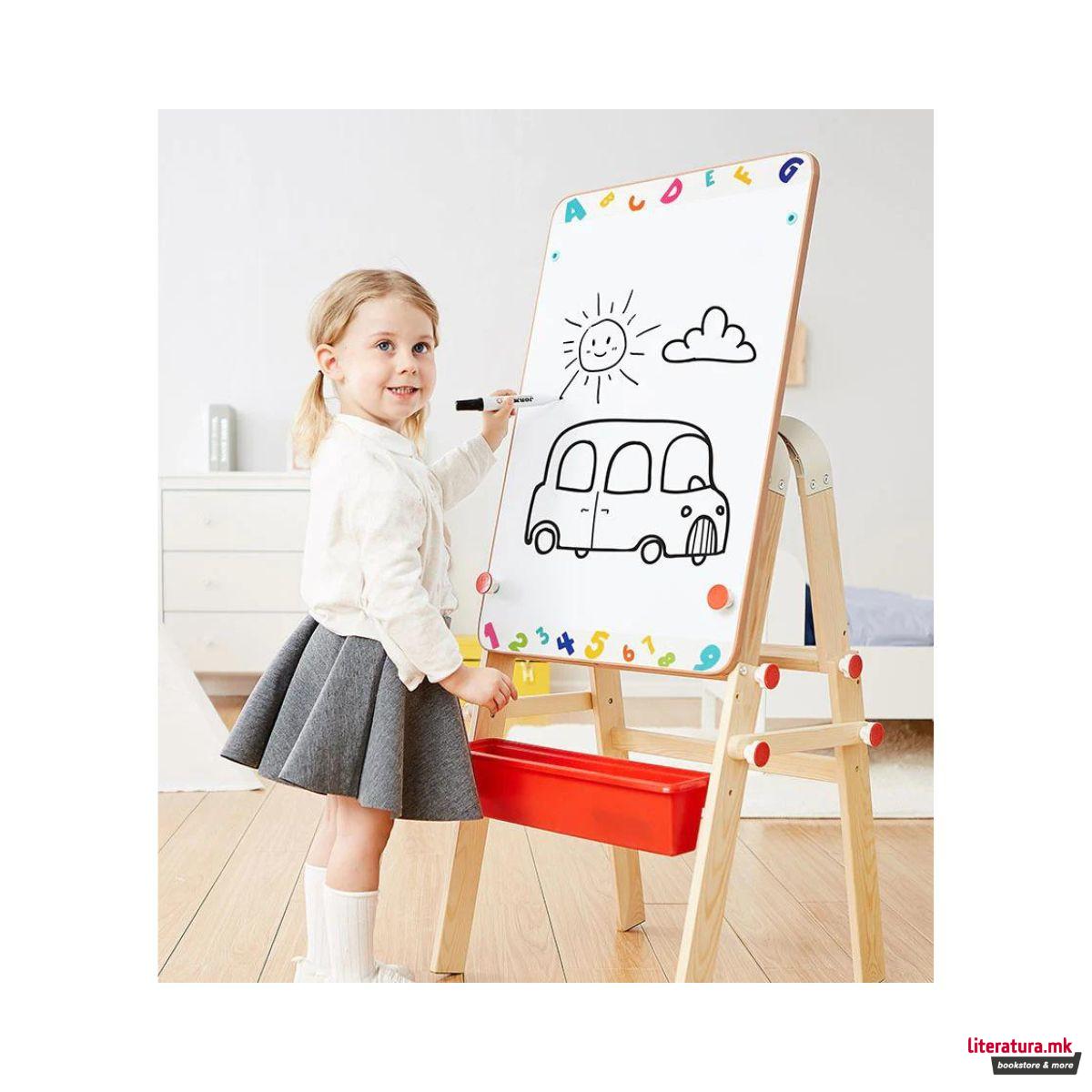 2-во-1 прилагодлив штафелај-масичка 