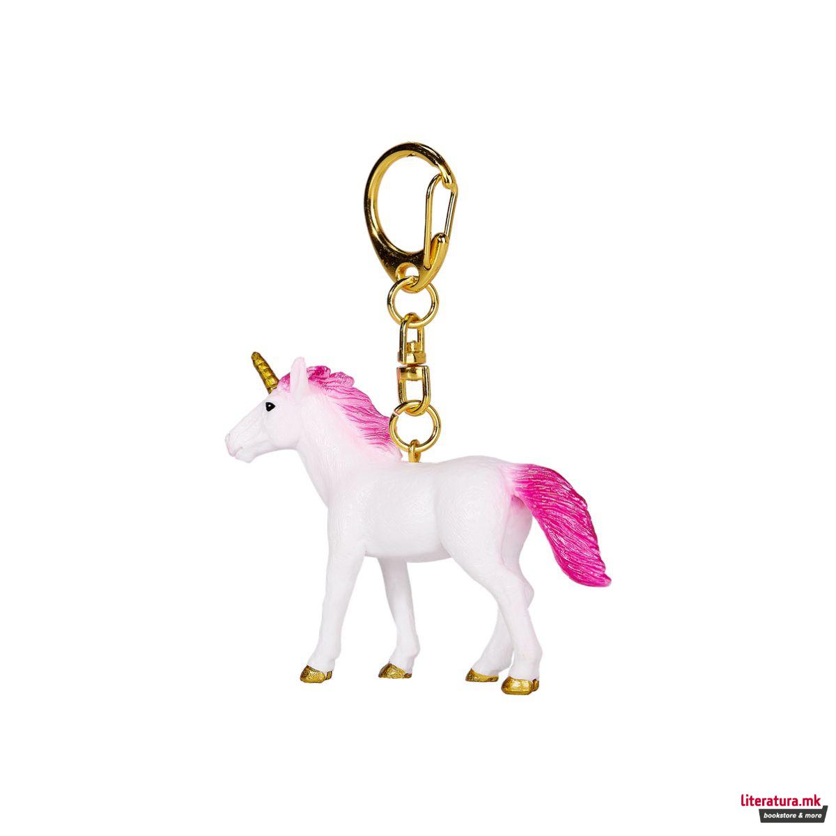 Приврзок за клучеви - Еднорог - розев 2 