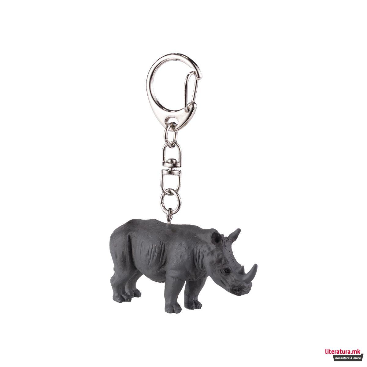 Приврзок за клучеви - Носорог 
