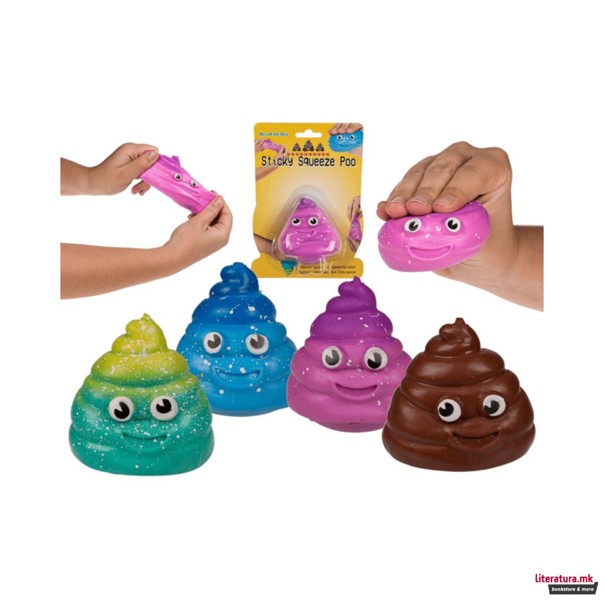 Растеглива анти-стрес фигура Sticky Squeeze Poo 