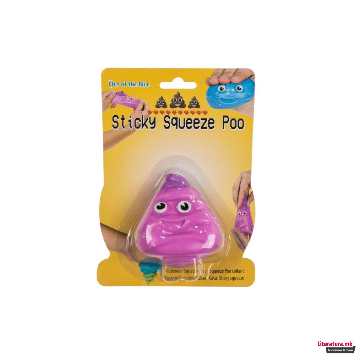 Растеглива анти-стрес фигура Sticky Squeeze Poo 