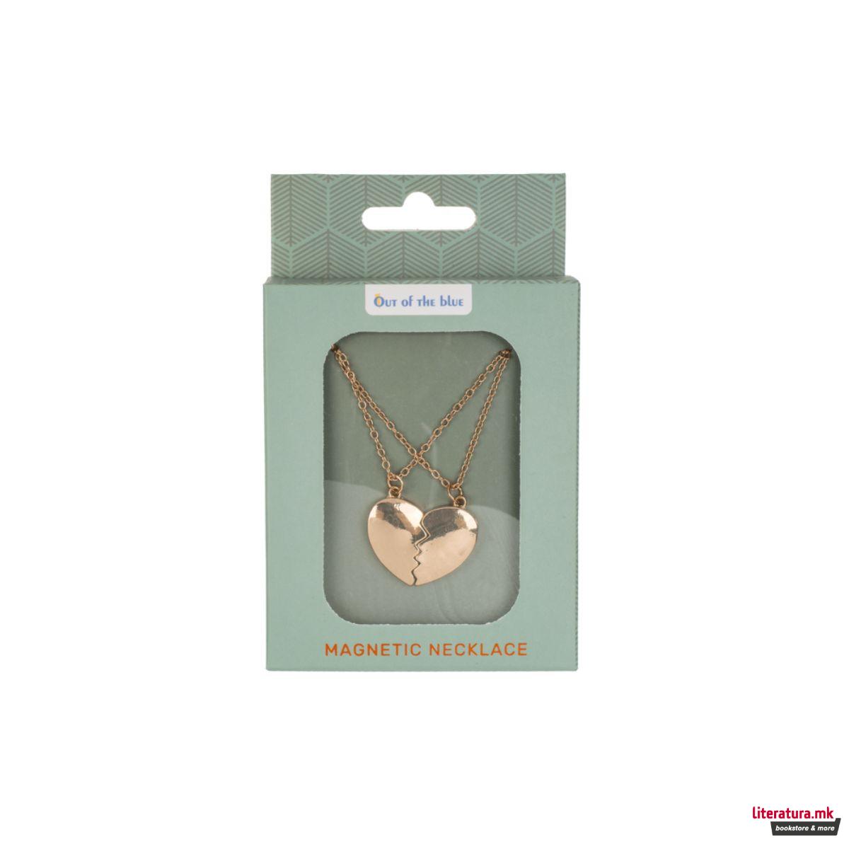 Ланче со магнетен приврзок - Срце 