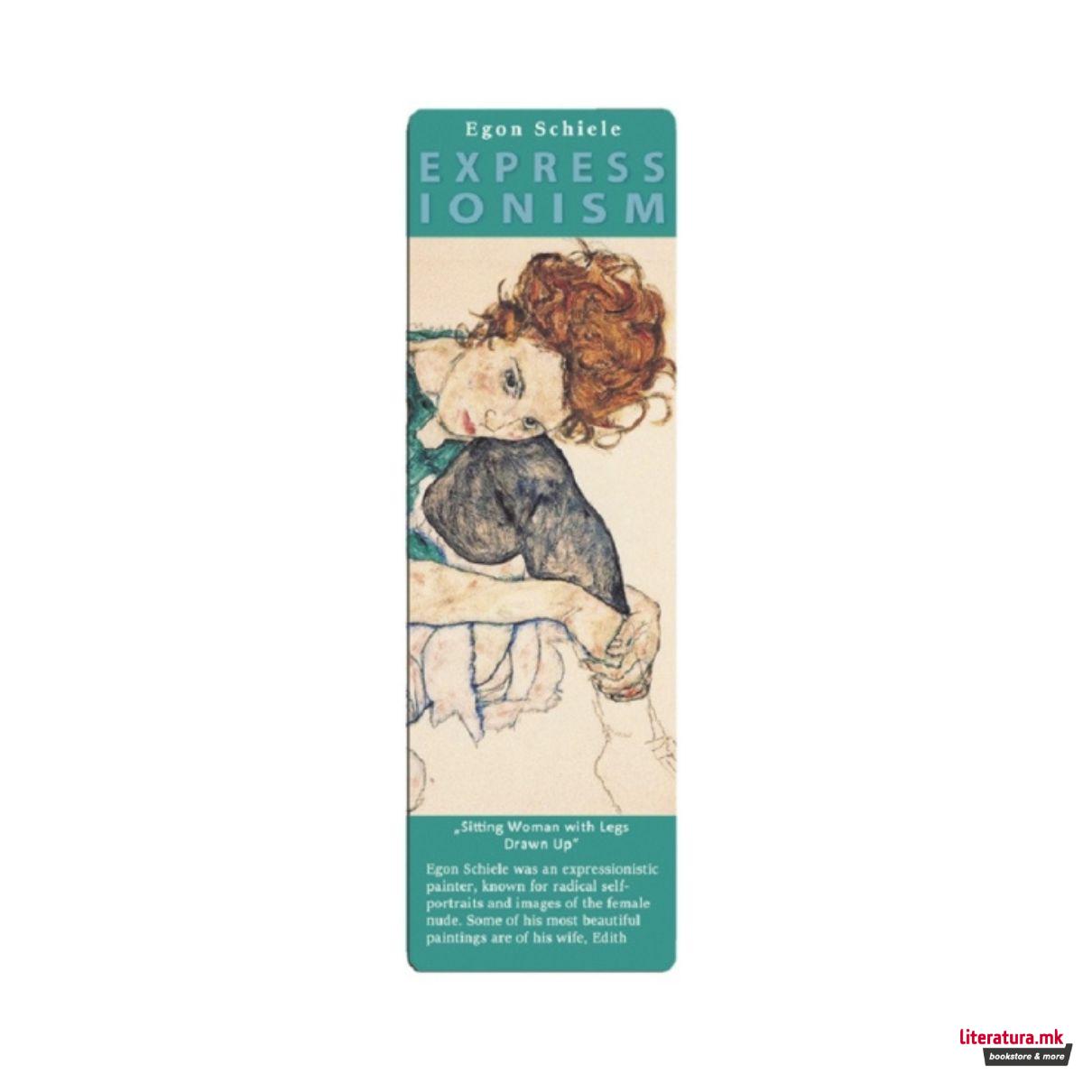 Уметнички разделник, Egon Schiele - Sitting Woman With Legs Drawn Up 