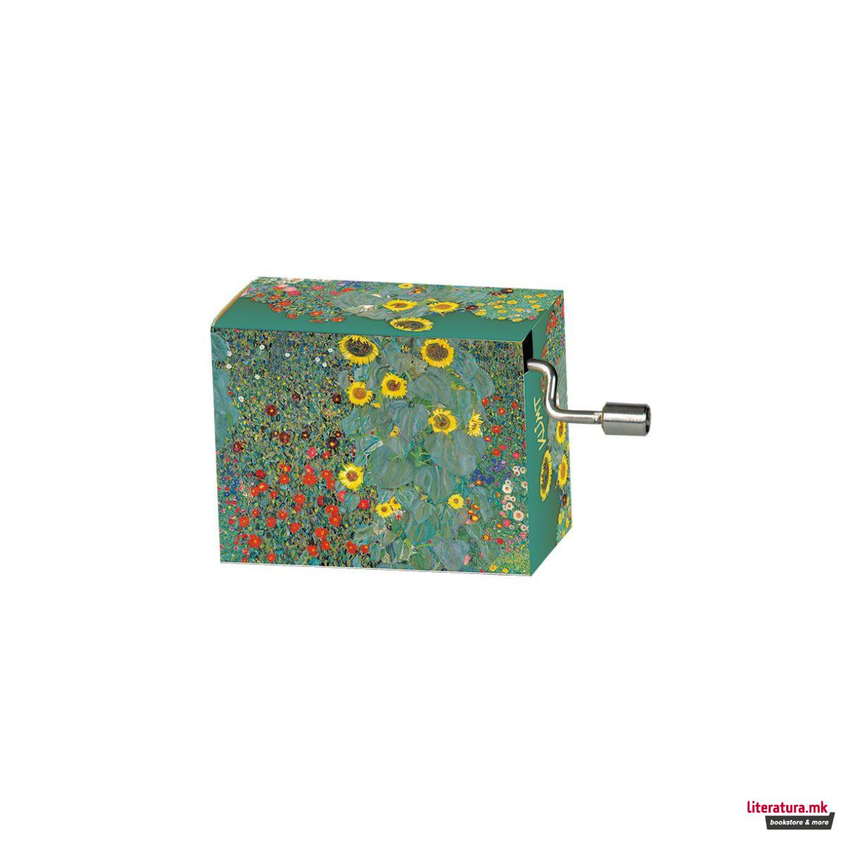 Музичка кутија - Gustav Klimt - Flower Garden, Free As The Wind 