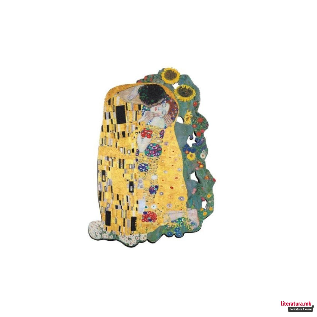 Магнет од медијапан, Gustav Klimt - The Kiss with Sunflowers 