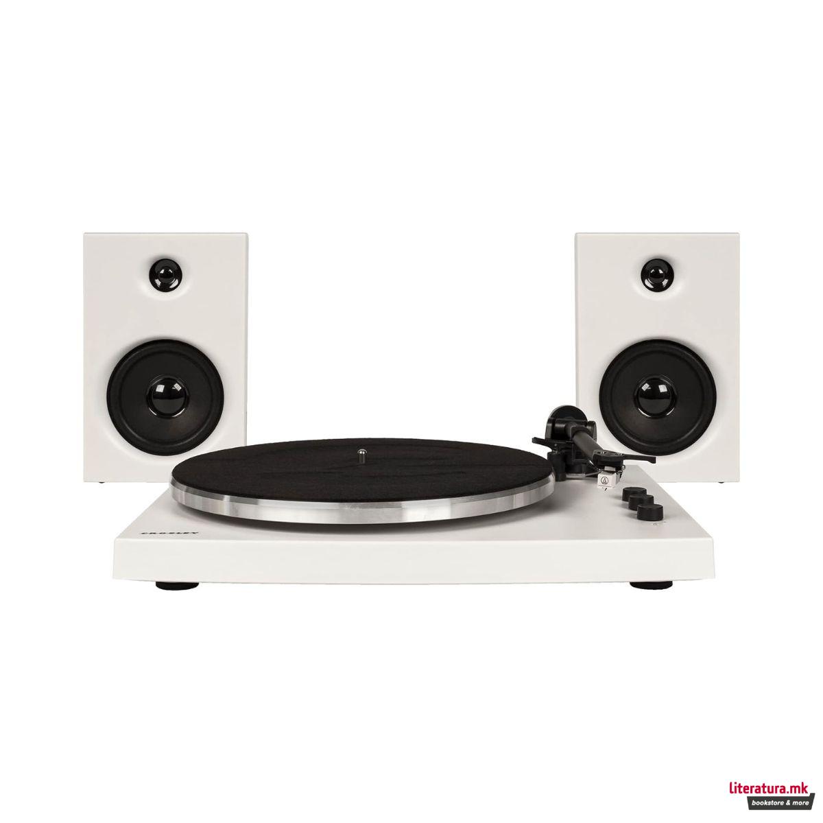 Грамофон со звучници, Crosley T150 White 