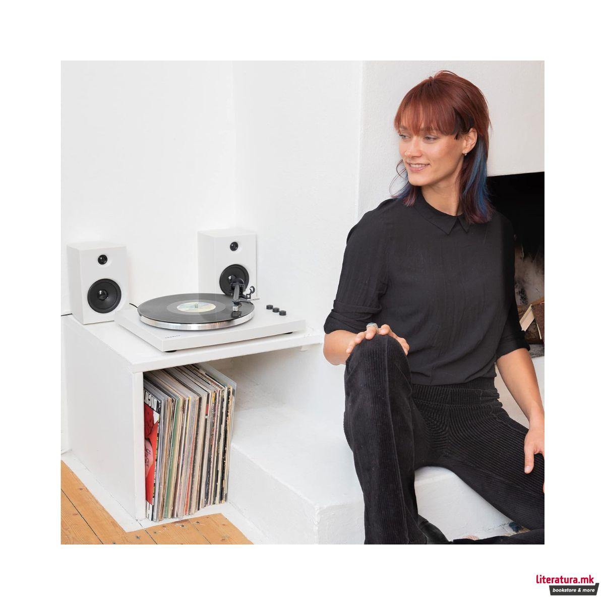 Грамофон со звучници, Crosley T150 White 