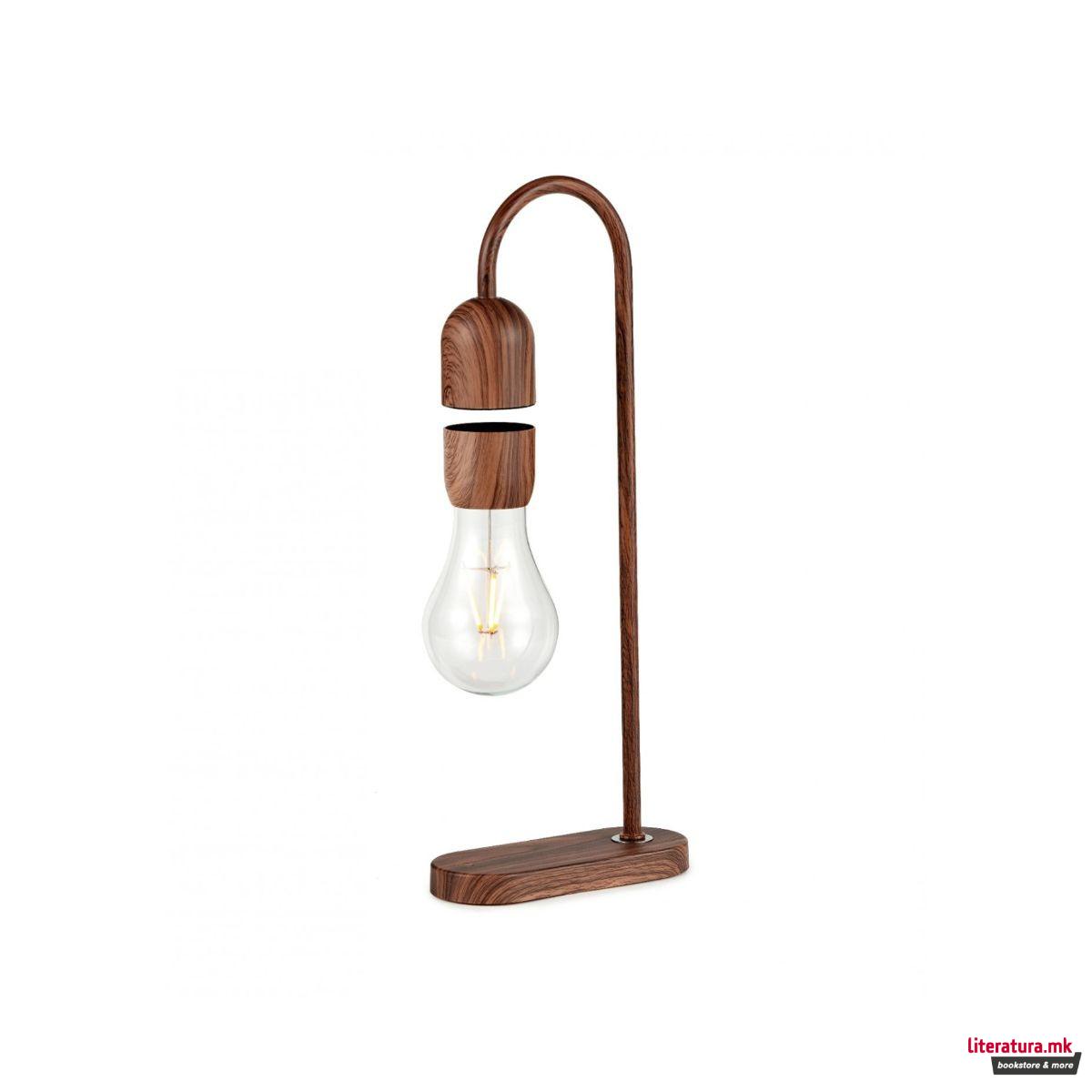 Столна ламба, Evaro Lightbulb, дрвена