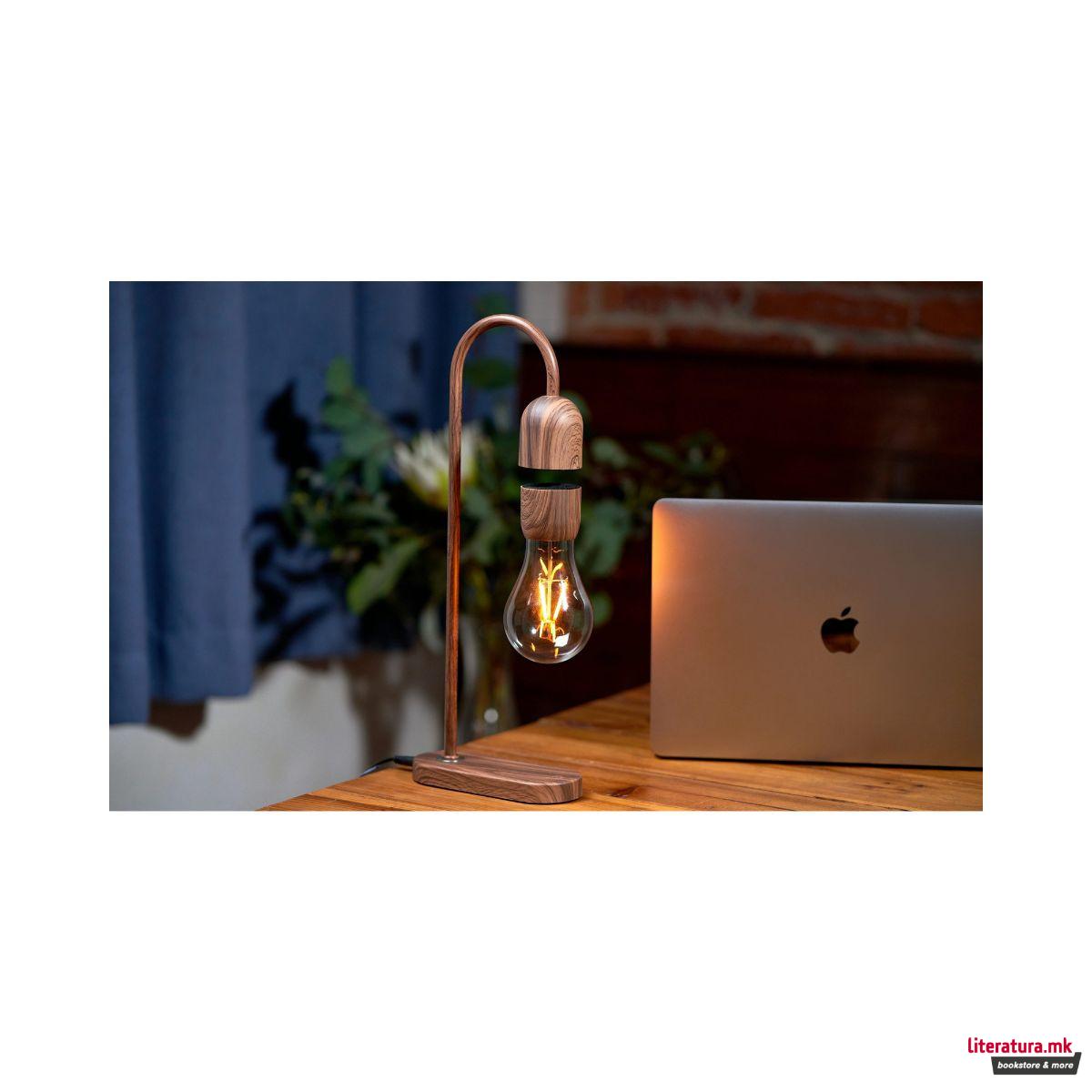 Столна ламба, Evaro Lightbulb, дрвена