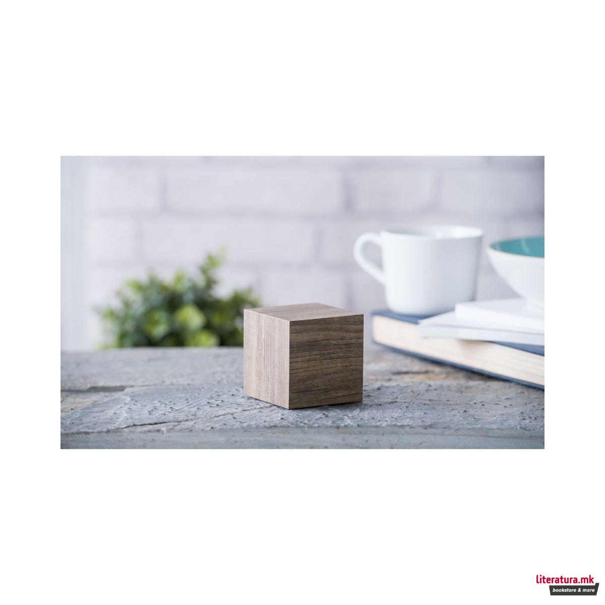 Часовник, Wooden Cube Click Clock , дрво-јасен 