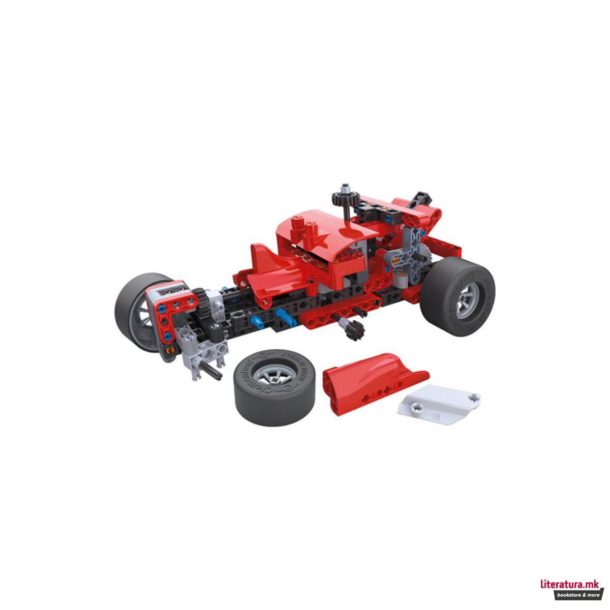 STEM сет за градба,  Science & Play Build, Mechanics - Racing Cars 