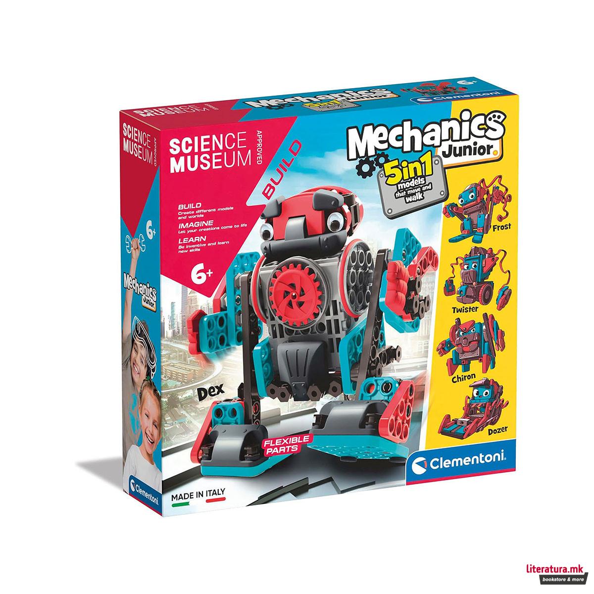 STEM сет за градба, Science Museum Build, Mechanics Junior - Moving Robots 