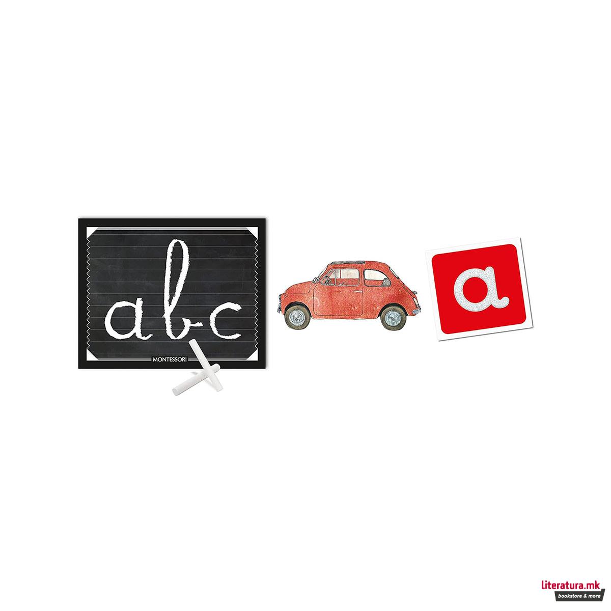 Едукативен сет, Montessori - Букви 