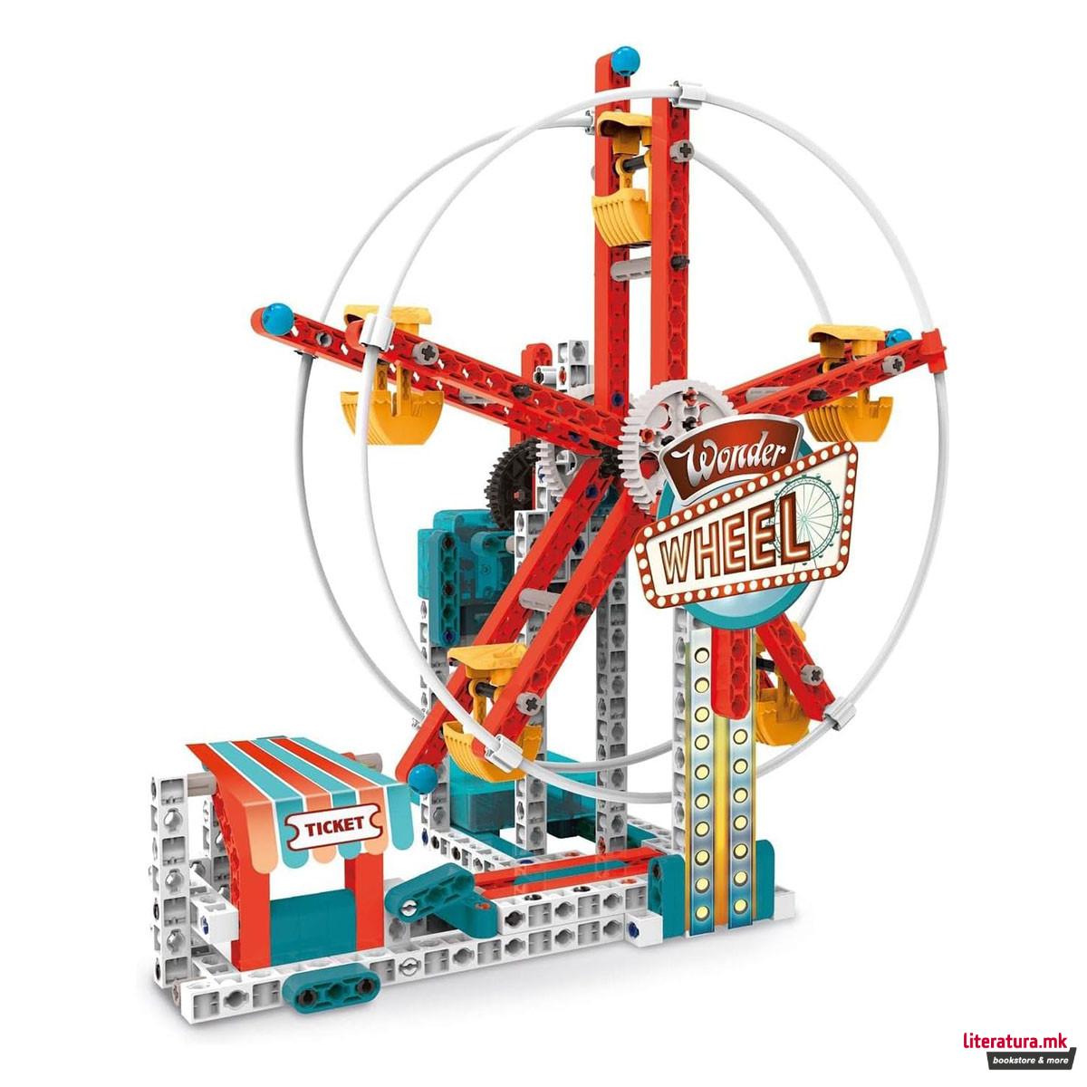 STEM сет за градба,  Science Museum Build, Mechanics - Theme Park 