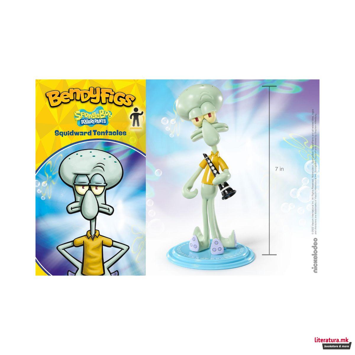 Фигура, Bendyfigs™, Spongebob Squarepants - Squidward Tentacles 