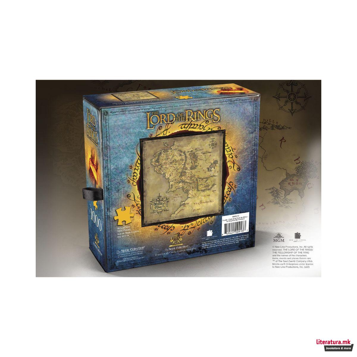 Сложувалка, Lord Of The Rings - Map of Middle Earth, 1000 парчиња 