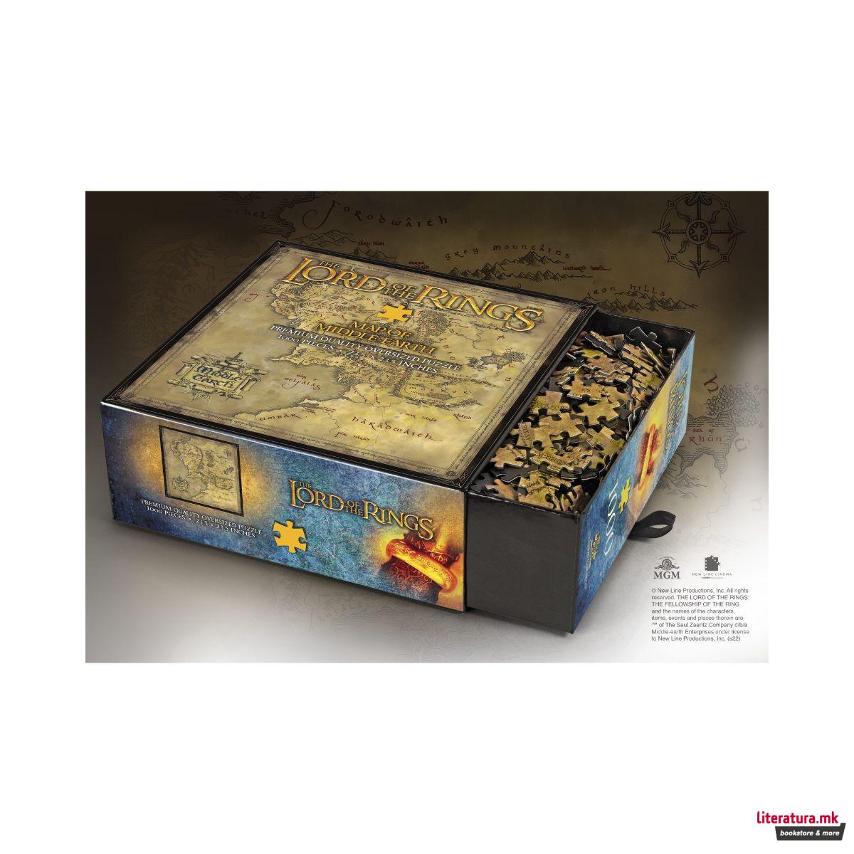 Сложувалка, Lord Of The Rings - Map of Middle Earth, 1000 парчиња 