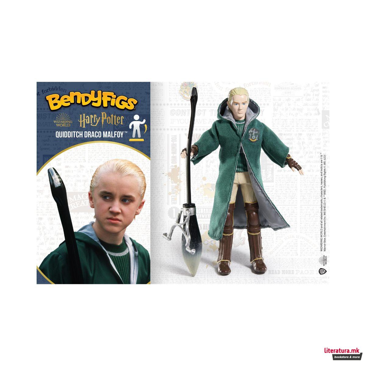 Фигура, Bendyfigs™, Harry Potter - Draco Malfoy (Quidditch) 