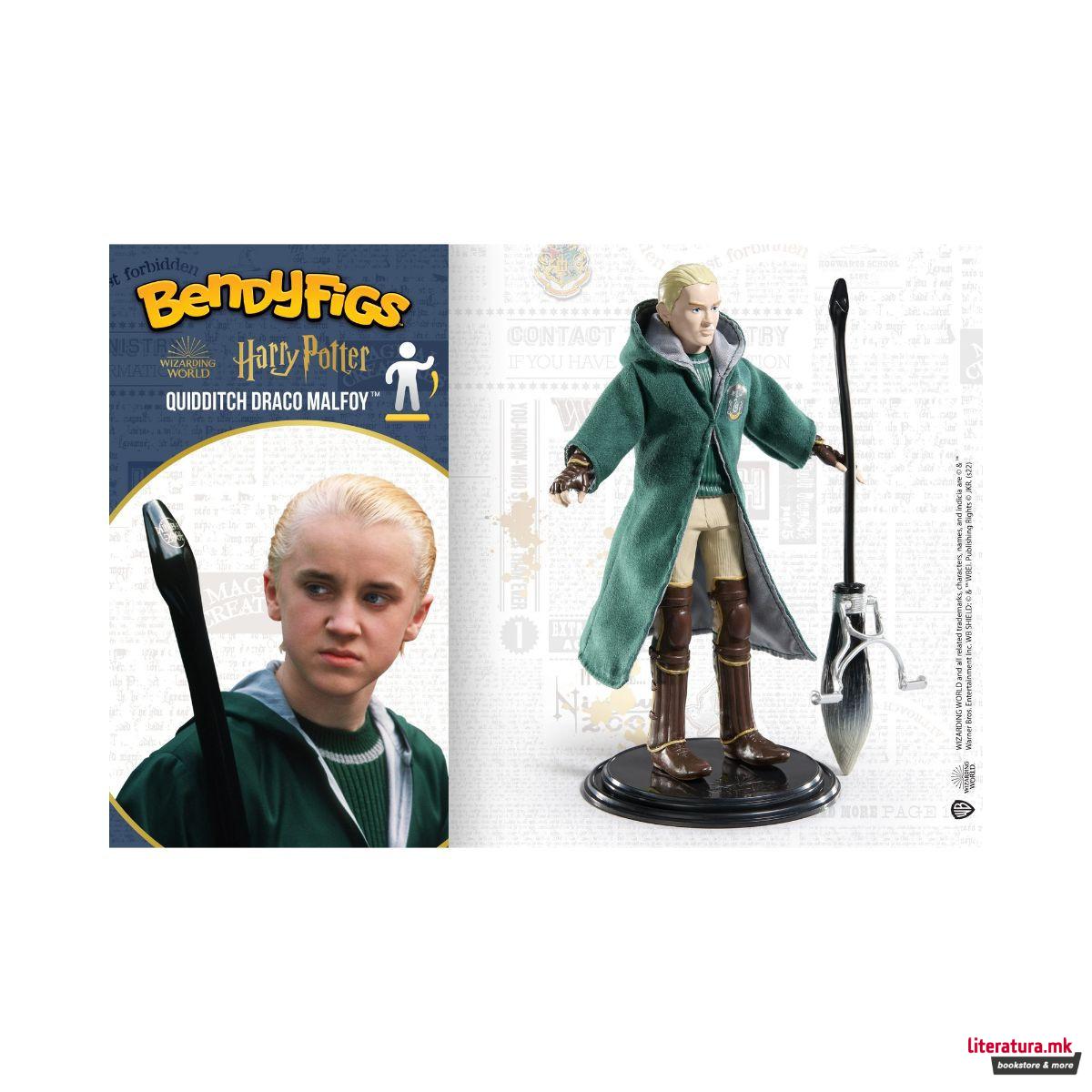 Фигура, Bendyfigs™, Harry Potter - Draco Malfoy (Quidditch) 