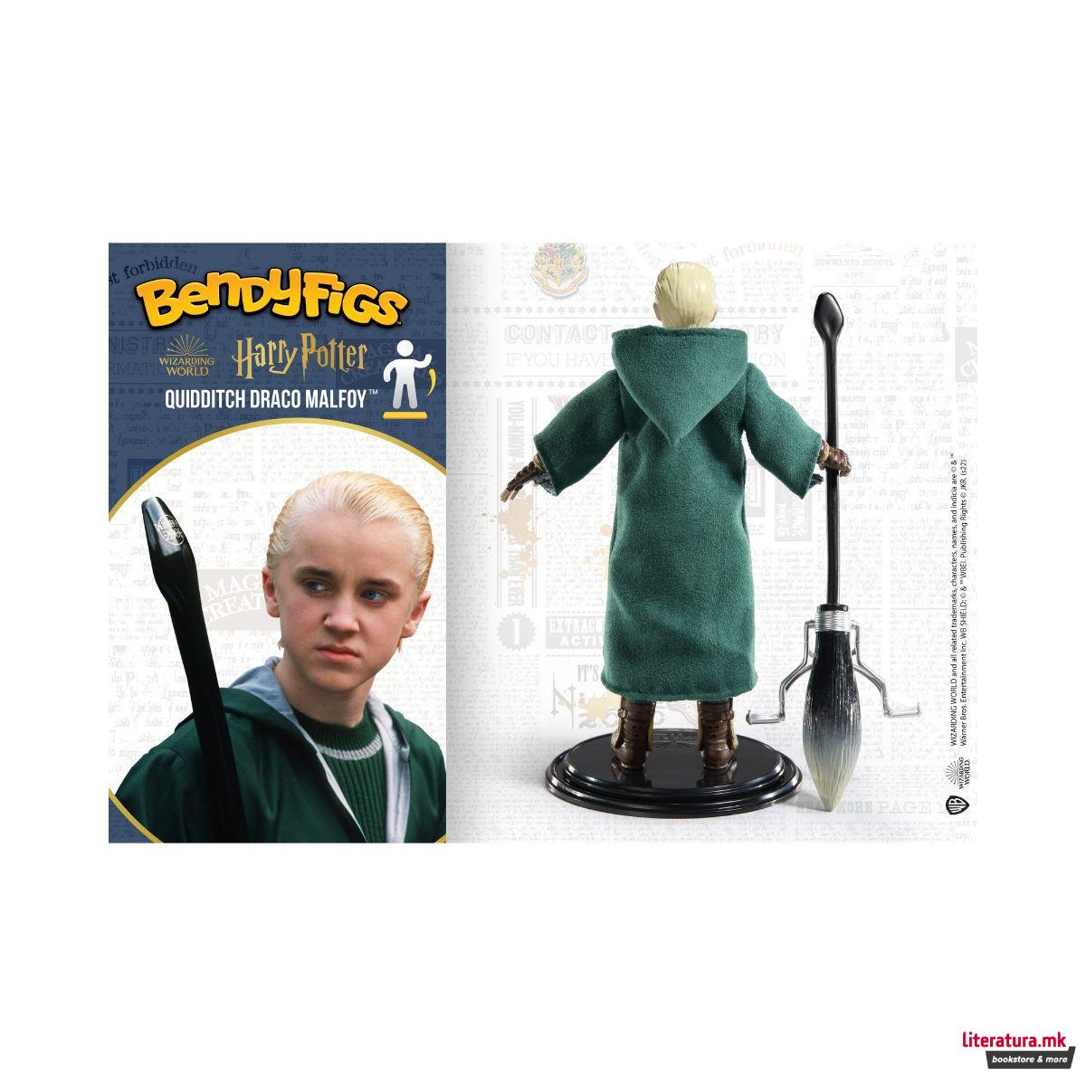 Фигура, Bendyfigs™, Harry Potter - Draco Malfoy (Quidditch) 