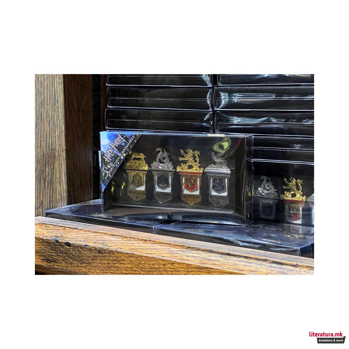 Сет од 4 метални разделници, Harry Potter - Hogwarts Houses 