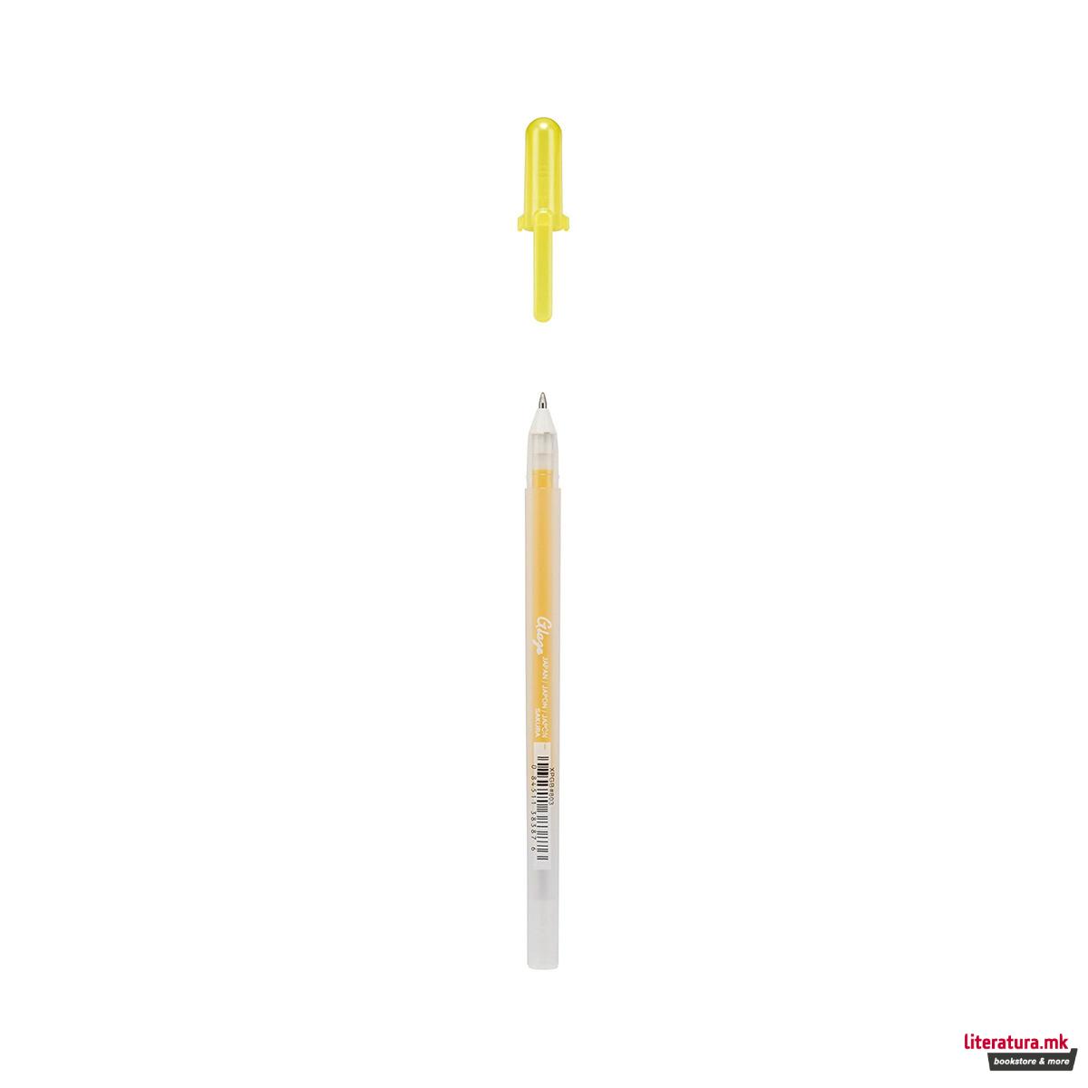 Гел-ролер, Sakura, Gelly Roll - Glaze 3D-Roller, Yellow 