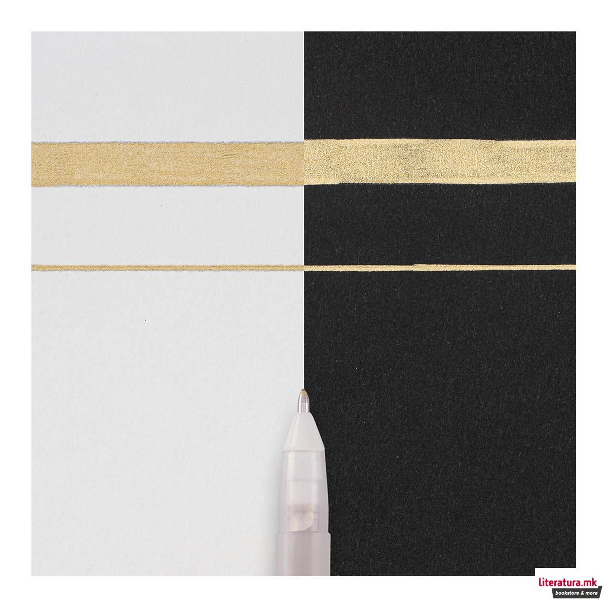 Гел-ролер, Sakura, Gelly Roll - Metallic, Gold 