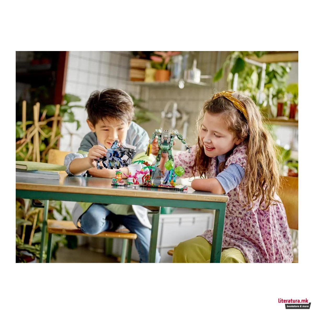 LEGO коцки, Avatar, Neytiri & Thanator vs. AMP Suit Quaritch 