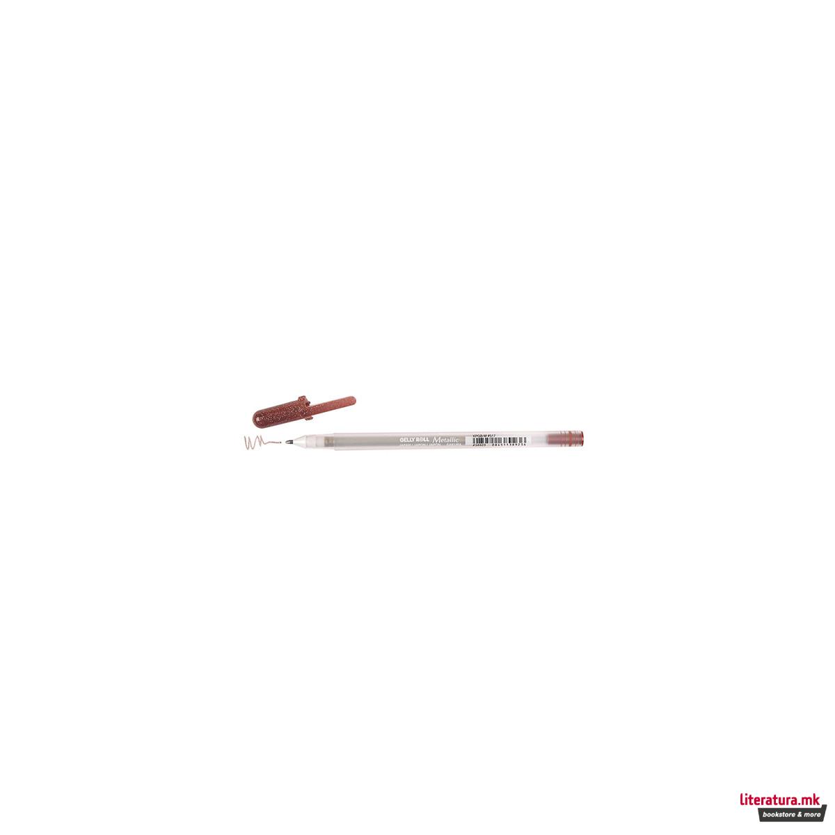 Гел-ролер, Sakura, Gelly Roll - Metallic, Sepia 