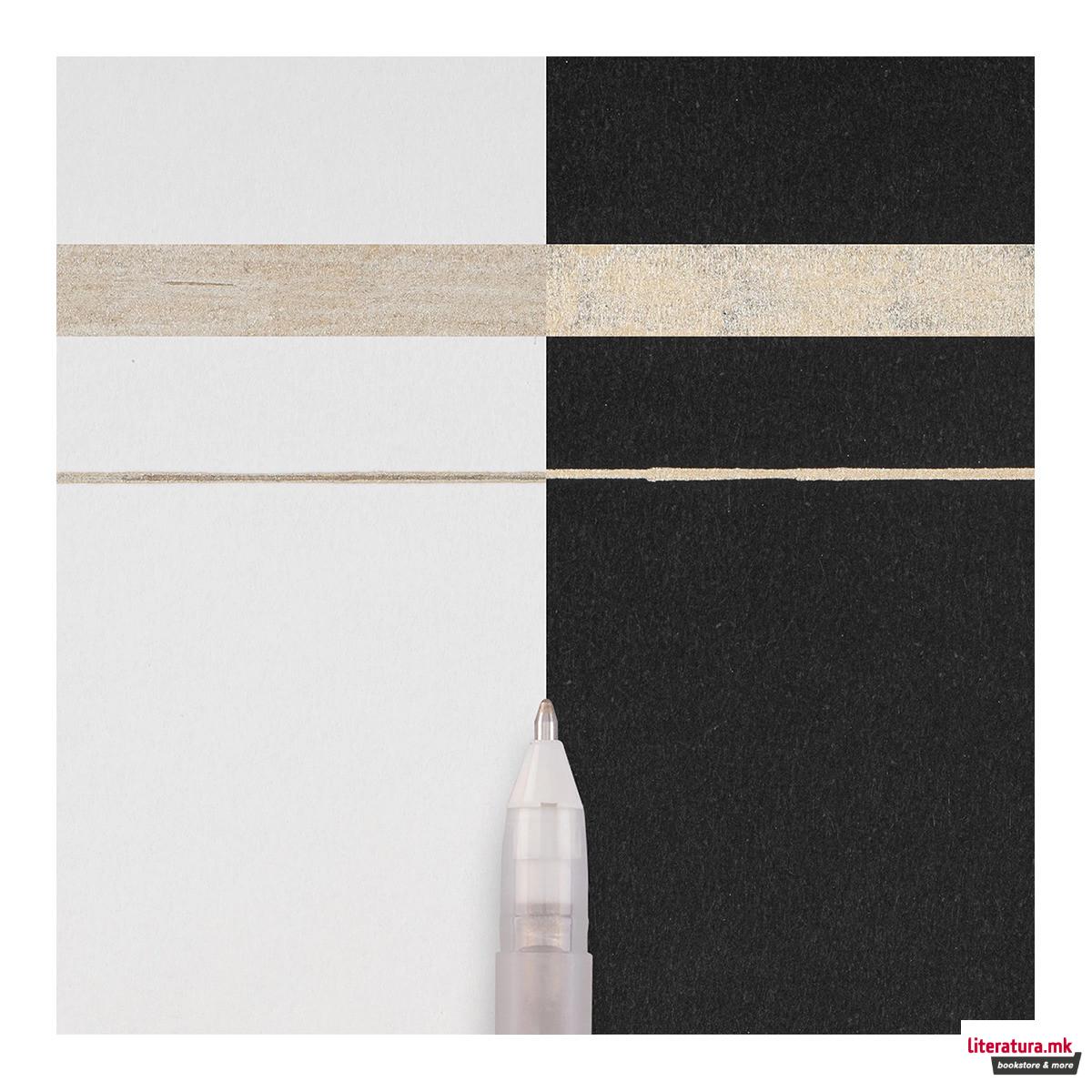 Гел-ролер, Sakura, Gelly Roll - Metallic, Sepia 