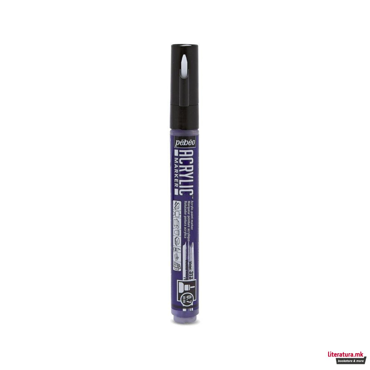 Акрилен маркер, Pebeo, Acrylic Marker 0.7mm - Violet 
