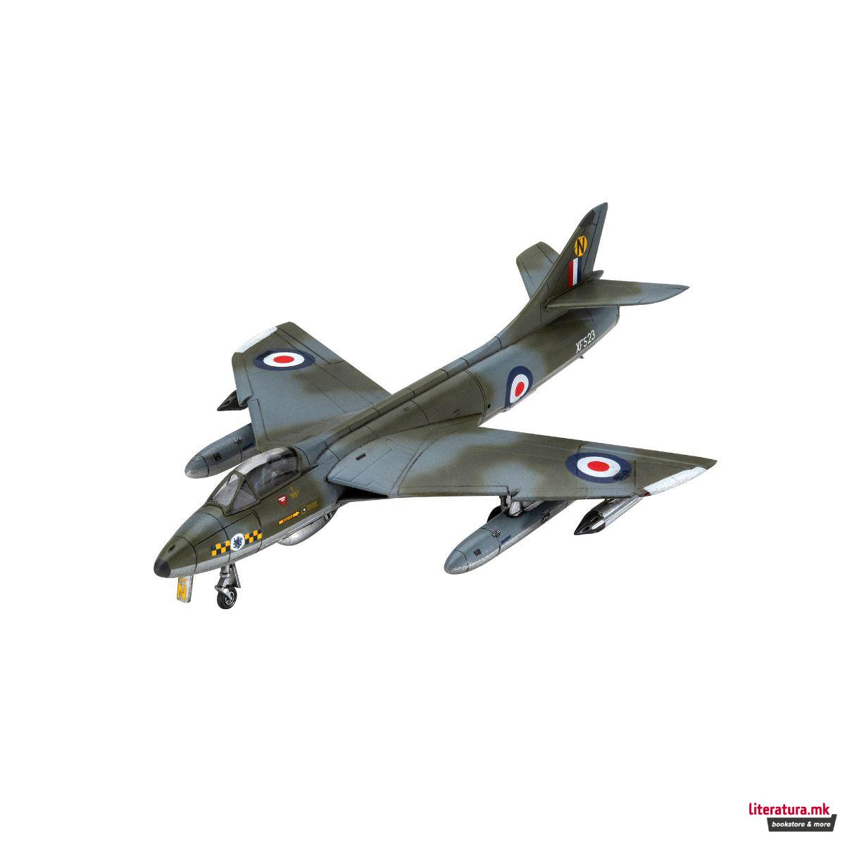 Сет макета + бои, Hawker Hunter FGA.9, 1:144