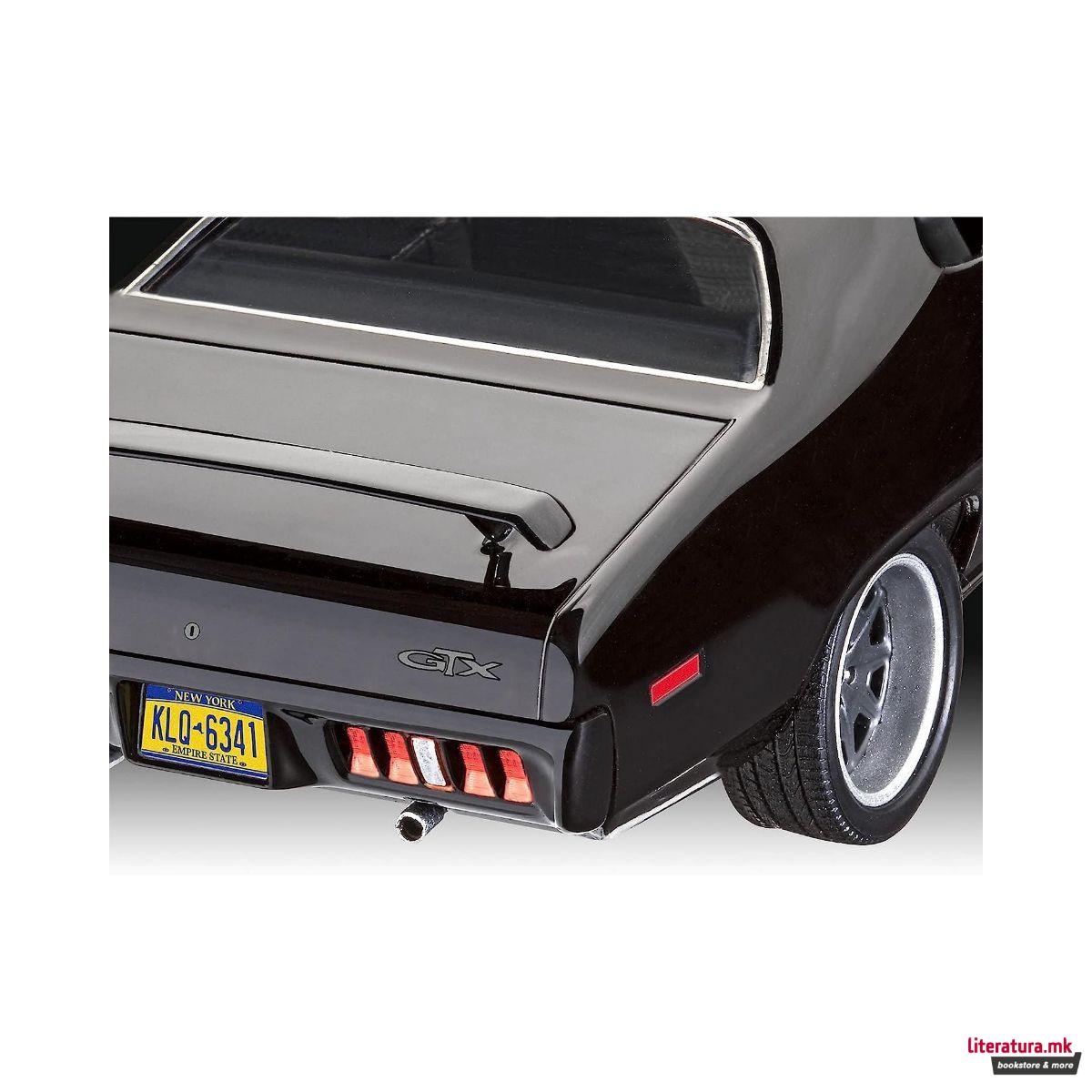 Сет макета + бои, Fast &Furious - Dominic's 1971 Plymouth GTX, 1:24 