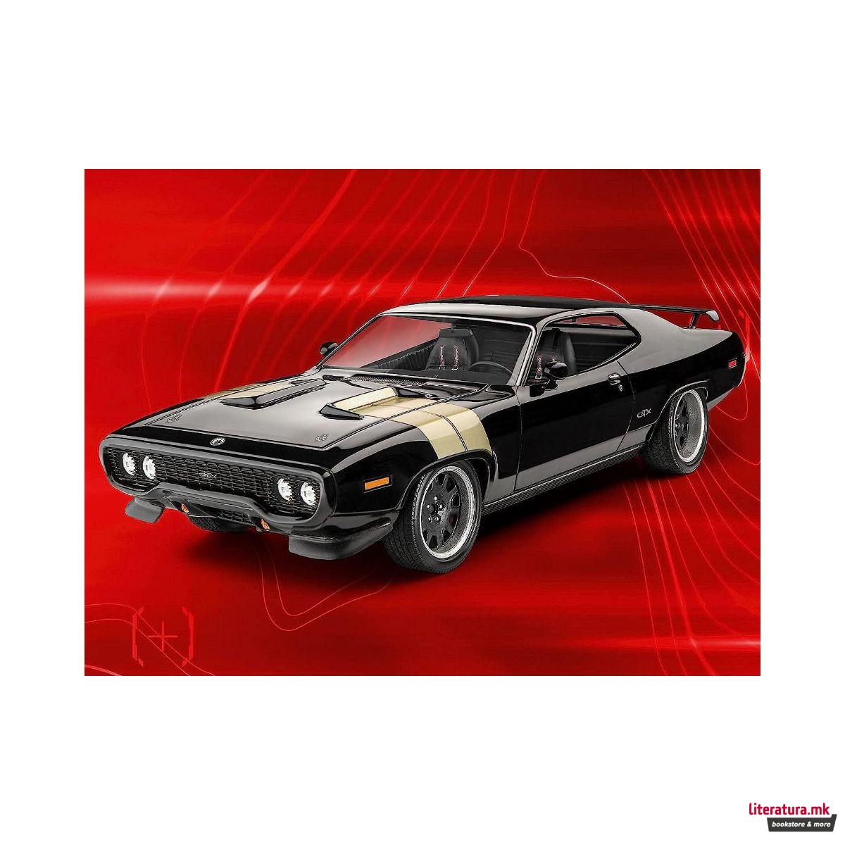 Сет макета + бои, Fast &Furious - Dominic's 1971 Plymouth GTX, 1:24 