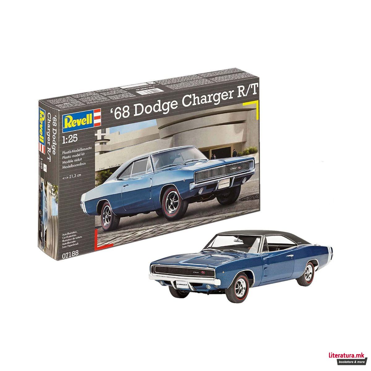 Макета, '68 Dodge Charger R/T, 1:25 