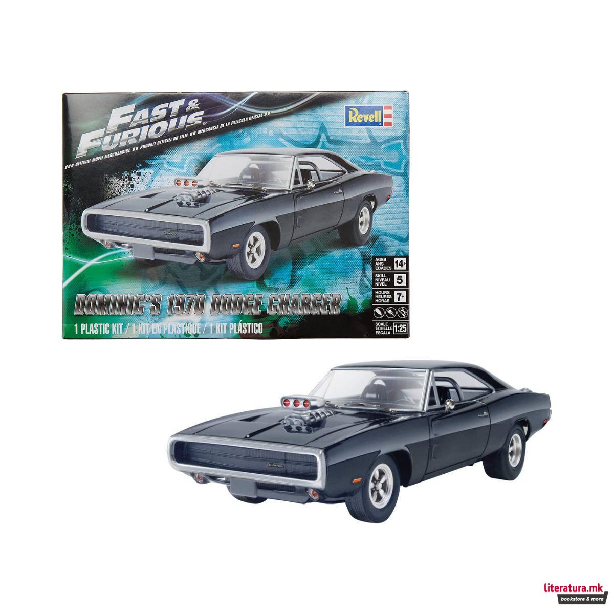 Макета, Fast & Furious - Dominic's 1970 Dodge Charger, 1:25 