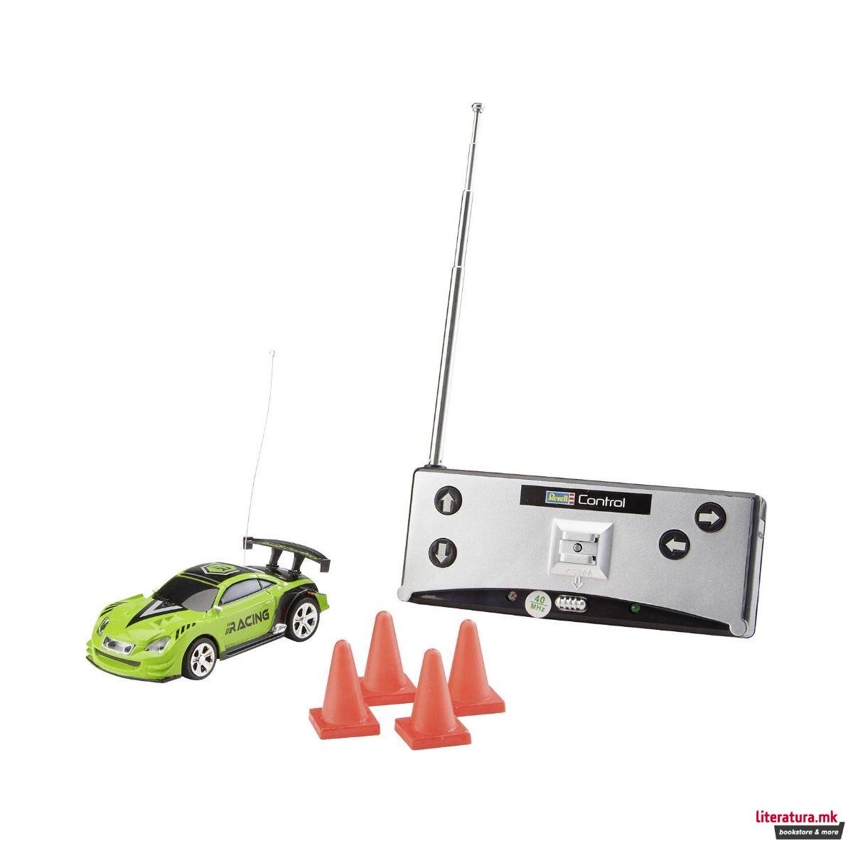 Мини количка со далечинско управување, Mini RC - Racing Car Green 